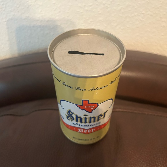Shiner beer 12 ounce can bank - Picture 2 of 4